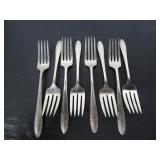 8 STERLING 325 GRAMS FORKS HEIRLOOM LASTING SPRING
