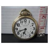 WORKS 10KT GOLD FILLED HAMILTON R.R. POCKET WATCH