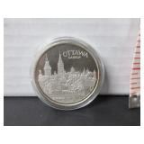 .999 ONE OUNCE TROY SILVER OTTAWA CDN COIN