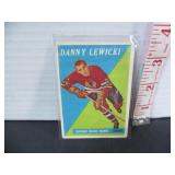 1958 TOPPS DANNY LEWICKI #6 HOCKEY CARD