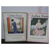 2 FASHION SERVICE ART DECO ROARING '20'S MAGAZINES