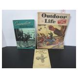 3 VINTAGE HUNTING RELATED MAGAZINES-BOOKLETS
