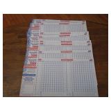 LOT OF 10 NEW BASEBALL-SLO PITCH RECORD BOOKLETS