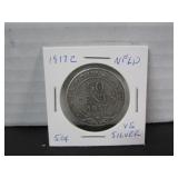 SILVER 1917C NFLD 50 CENT COIN