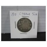 SILVER 1918 CANADA 50 CENT COIN