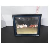 FRAMED DIRT TRACK RACING PHOTO BROCKVILLE ONT.