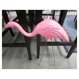 VINTAGE BLOW MOLD PINK FLAMINGO