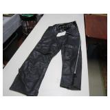 OLD LEATHER MOTORCYCLE CHAPS