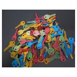 80  VINTAGE UNCUT KEYS NEW OLD STORE STOCK