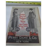 ANTIQUE CLOTHES CATALOGUE, 1921