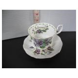 ROYAL ALBERT CUP & SAUCER 'VIOLETS'