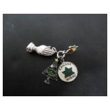 5 STERLING SILVER CHARMS  9.26 GRAMS TOTAL WEIGHT