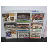 9 OLD HOCKEY CARDS-TEAM CHECKLISTS ETC.