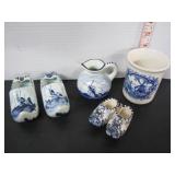 LOT OF OLD BLUE DELFT