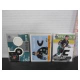 3 GAME WORN JERSEY HOCKEY CARDS