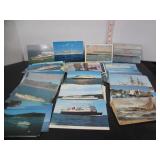 LARGE LOT OF SHIP-NAUTICAL POSTCARDS OVER 100