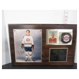 JACQUES LAPERRIERE RC CARD-AUTOGRAPHED PUCK-PIC.