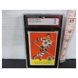 KSA GRADED 57-58 TOPPS LEO BOIVIN #18 HOCKEY CARD