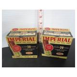 2 VINTAGE IMPERIAL 20 GUAGE AMMUNITION BOXES EMPTY