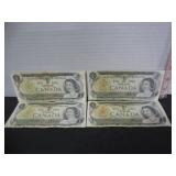 4-1973 CANADA ONE DOLLAR BANK NOTES