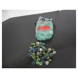 BAG OF VINTAGE MARBLES