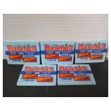 5 SEALED PACKS OPC 1989 BASEBALL YEARBOOK STICKERS
