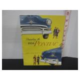 1954 PONTIAC CAR SALES BROCHURE