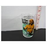 1988 WWF WRESTLING JAKE THE SNAKE ROBERTS GLASS