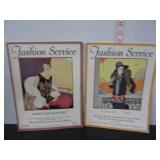 2 FASHION SERVICE ART DECO ROARING '20'S MAGAZINES