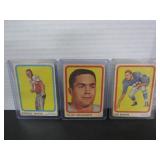 3-1963 TOPPS CFL FOOTBALL CARDS