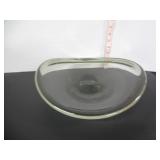 SIGNED HOLME GOARD SMOKED GLASS MCM DISH