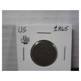 1865 US 2 CENT COIN