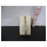 BULOVA LADIES WRIST WATCH, DIAMOND ACCENTS