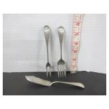 89.8 GRAMS TOTAL WEIGHT STERLING SILVER SPOONS