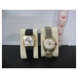 TWO VINTAGE BULOVA, CANDINO INCABLOC WRIST WATCHES