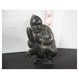 INUIT CARVED SOAPSTONE MARKED E 98 28?