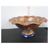 EARLY 20TH CENTURY SATSUMA STYLE PEDESTAL BOWL