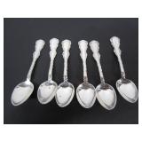 68 GRAMS STERLING SILVER SPOONS 6 TOTAL