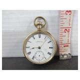 14KT GOLD FILLED A.W.W. CO WALTHAM CO POCKET WATCH