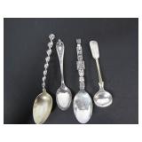 61 GRAMS SILVER SPOONS, 4 TOTAL