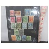 18 NEWFOUNDLAND EARLY STAMPS