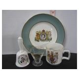 LOT OF 4 ROYALTY DISHES