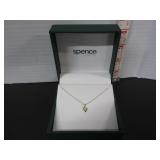 14 KT GOLD CHAIN & DIAMONG PENDANT