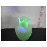 URANIUM GLASS FROSTED FRIGIDAIRE JUG
