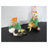 VINTAGE PAIR MULLER VOLKSTEDT IRISH DRESDEN