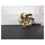 RIVIERA BY SHEFFIELD WATCH PIN PENDANT WITH PEARLS