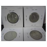 4 SILVER US 25 CENT COINS