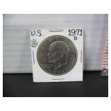 1971 D US EISENHOWER ONE DOLLAR COIN