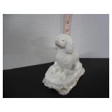 STAFFORDSHIRE PODDLE WITH PUPS FIGURINE
