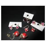 5 PAIR .925 SILVER EARRINGS